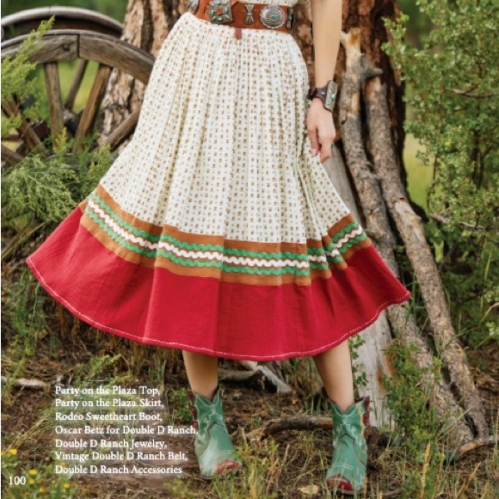 Double D Ranch Party on the Plaza Skirt